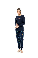 MOD Women Round Neck Pajama Set